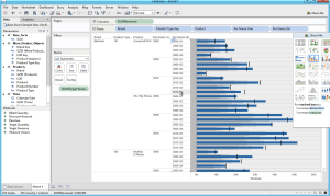 BI connector - Bar chart visualization of OBIEE data in Tableau