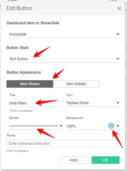 edit button item shown