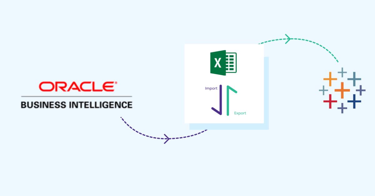 Excel Export Import from OBIEE to Tableau