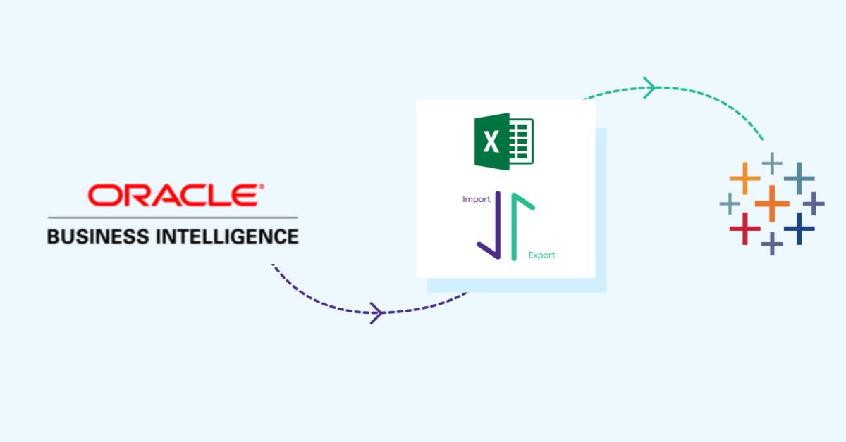 Excel Export Import from OBIEE to Tableau