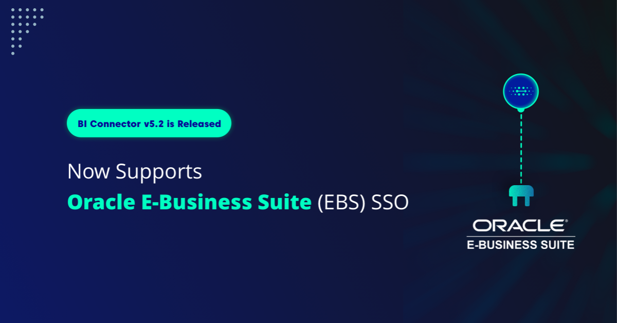 Oracle EBS SSO supported by BI Connector